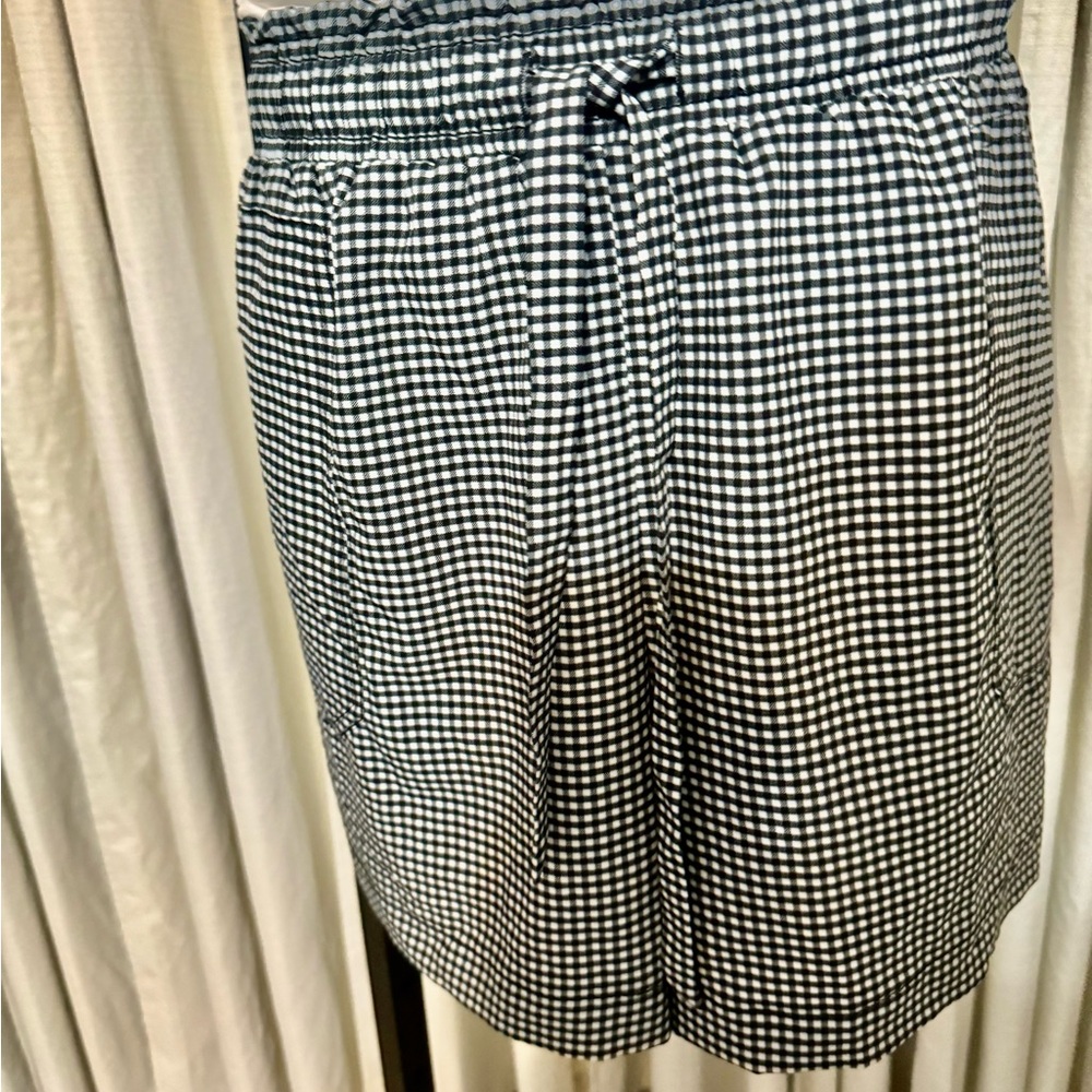 Black and White Gingham Shorts